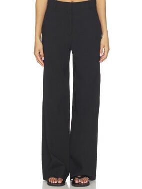 Theory High Waisted Trousers in Black